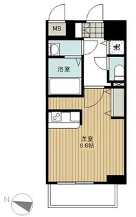 エスライズ梅田北【8階】の間取り