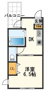 永楽町アパート【2階】の間取り