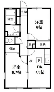 トレンディ A棟【1階】の間取り
