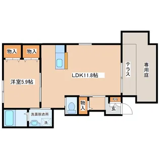 Blue Tree【1階】の間取り