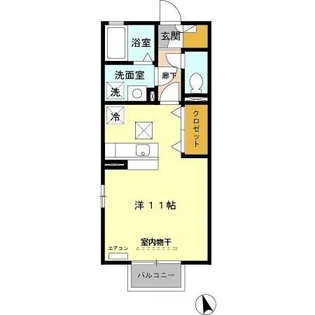 レセンテ・ジュン【1階】の間取り