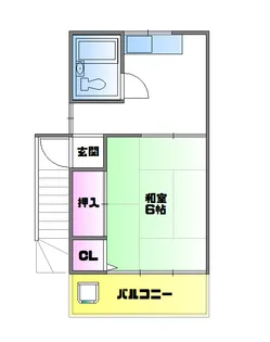 東京都国分寺市日吉町1【アパート】の間取り