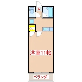 1Kの間取り画像