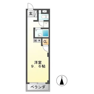 エレガンスみやもと【4階】の間取り