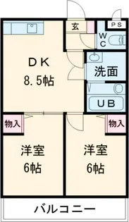 クラージュ【1階】の間取り