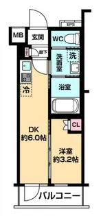ハーモニーレジデンス中野NORTH ARAI【2階】の間取り