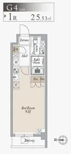 東京都江東区毛利1【マンション】の間取り