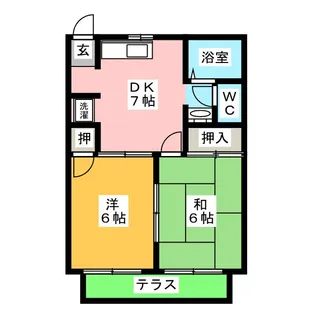 トリニティ伊藤C【1階】の間取り
