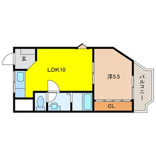 Bustle岐阜羽島【2階】の間取り