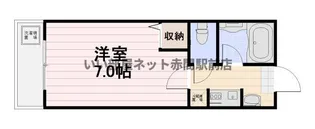 福岡県宗像市赤間3【アパート】の間取り