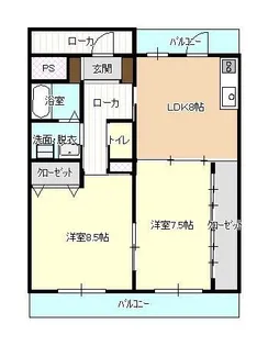 グランフォーレ野田【1階】の間取り