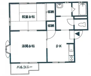 桜ハイツ【2階】の間取り