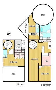東京都世田谷区成城2【マンション】の間取り