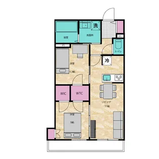 フルトワージュI【1階】の間取り
