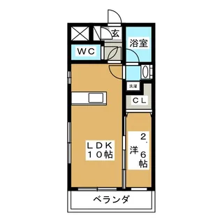 サンシャイン太子堂【1階】の間取り