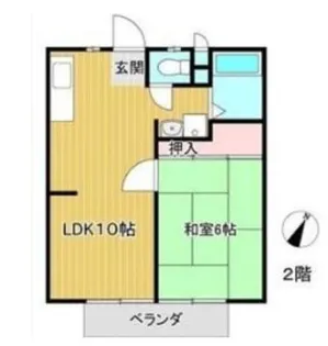 グリーンコーポ【2階】の間取り