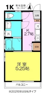 ケラソス国立【2階】の間取り
