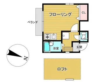 メゾンドTAXIII【2階】の間取り