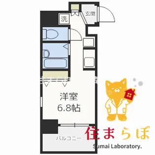 大阪府大阪市浪速区敷津西2【マンション】の間取り