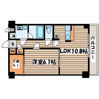 1LDKの間取り画像