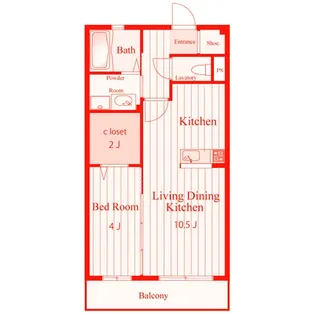 クレールマウント【2階】の間取り