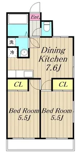 神奈川県相模原市中央区田名【マンション】の間取り