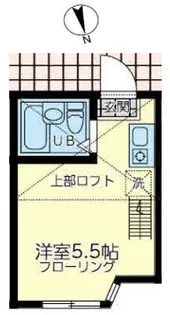 ユナイト境之谷プリンアラモード【2階】の間取り
