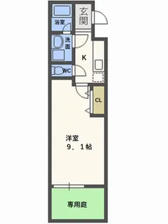 エスパシオ【1階】の間取り