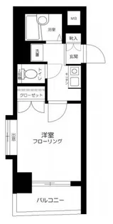 メインステージ早稲田【2階】の間取り