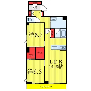 グランコート【3階】の間取り