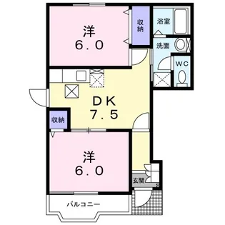 プレザントエリアB【1階】の間取り