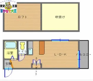 ハイツシェスタ弐番館【2階】の間取り