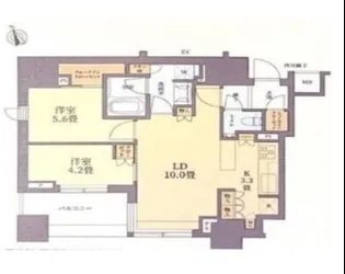 リビオレゾン新橋NEX【4階】の間取り