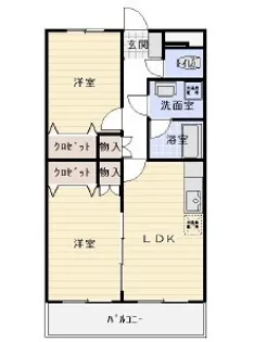 モン・ロジュマン【3階】の間取り