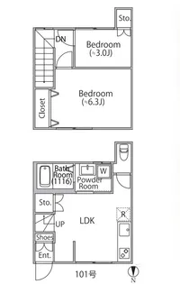 メゾンクラルテの間取り
