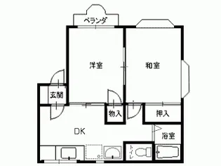 パークセゾンA【1階】の間取り