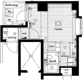 ミリオンステージ西早稲田壱番館【3階】の間取り