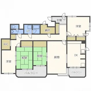 ライオンズマンション山の手第2【5階】の間取り