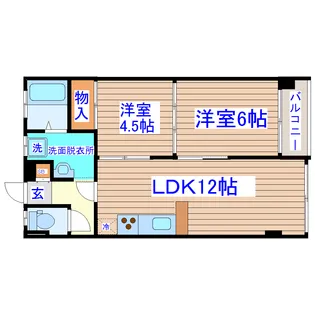 アーバンハイツ河原町【1階】の間取り