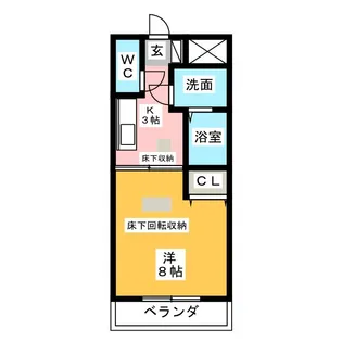 パレオ鳥居町【3階】の間取り