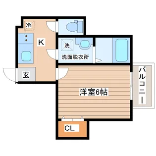 Azul保春院【1階】の間取り