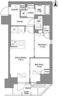 Brillia ist 新御徒町【2階】の間取り