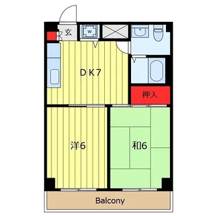 パークサイド関【3階】の間取り