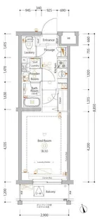 エストゥルース亀戸【2階】の間取り