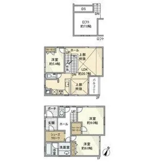 神奈川県横浜市鶴見区馬場1【一戸建】の間取り