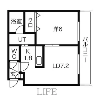 ブランノワール厚別中央【3階】の間取り