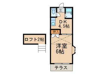 サンライズ京町【1階】の間取り