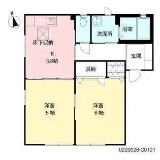 メゾンド・カイロウ C棟 C【1階】の間取り