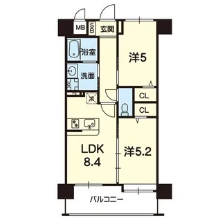 CJ AMB【4階】の間取り