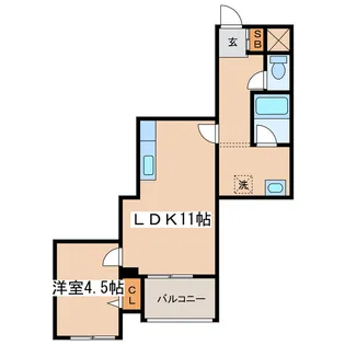 K&Mビル【6階】の間取り